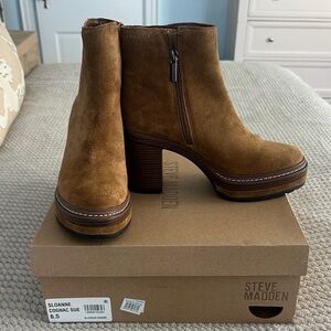 Steve Madden Cognac Ankle Boots